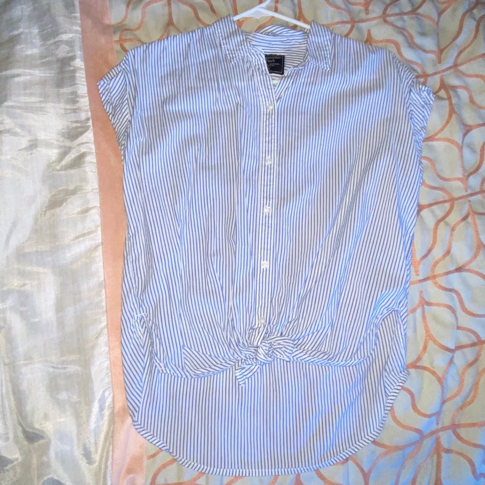 Striped button down